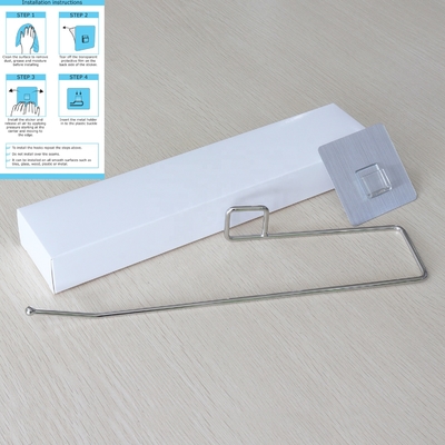 L'ente libero SS201 di danno ha montato l'autoadesivo del PVC del supporto dell'asciugamano di carta autoadesivo