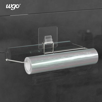 Supporto d'attaccatura di plastica del rotolo del tessuto di toilette dell'erogatore del supporto della parete autoadesivo