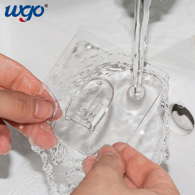 Gancio del cappotto del PC autoadesivo di WGO il chiaro resistente per il bagno d'attaccatura della cucina dell'asciugamano del cappotto impermeabilizza inossidabile