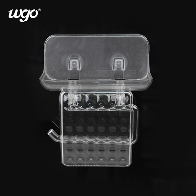 Nessun sapone di WGO e supporto di perforazione del tessuto hanno integrato lo scaffale trasparente del bagno