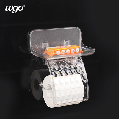 Nessun sapone di WGO e supporto di perforazione del tessuto hanno integrato lo scaffale trasparente del bagno