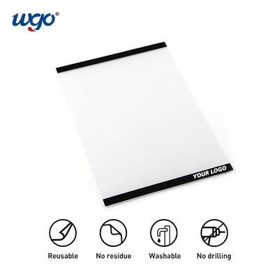 Repositionable su tutto il supporto adesivo fissato al muro uniformemente di superficie del segno nessun magnete