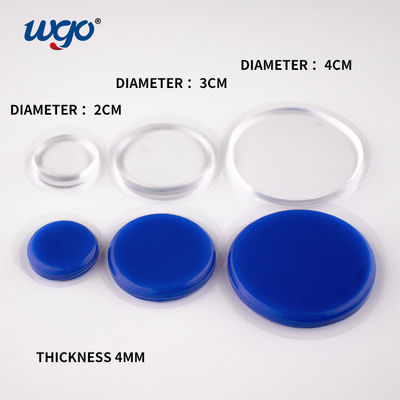 Il gel autoadesivo smontabile del gel WGO del silicone del tamburo riempie il protettore di arresto della maniglia della porta