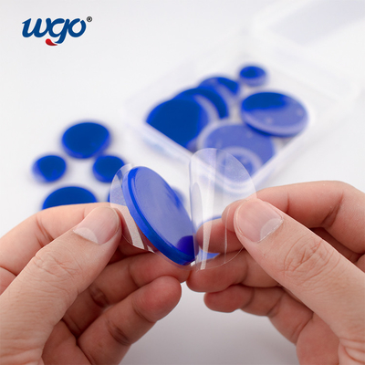 Il gel autoadesivo smontabile del gel WGO del silicone del tamburo riempie il protettore di arresto della maniglia della porta