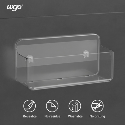 Carrello fisso lavabile della doccia di Holder Gel Suction del carrello del bagno di WGO 280mm