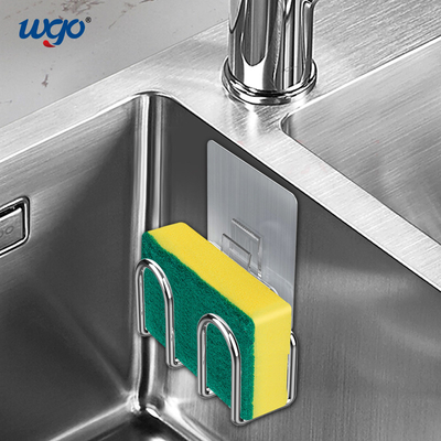 ODM autoadesivo 100mm di Holder Damage Free del carrello del bagno della spazzola della spugna largamente