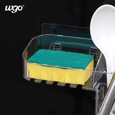 Chiaro organizzatore Basket Wall Mount del bagno di stoccaggio della cucina per la doccia Antivari