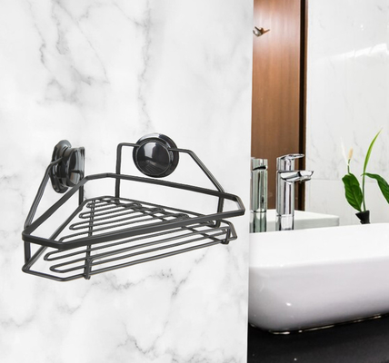 L'aspirazione brevettata ha montato il carrello d'angolo Waterproof Shower Shelf del bagno