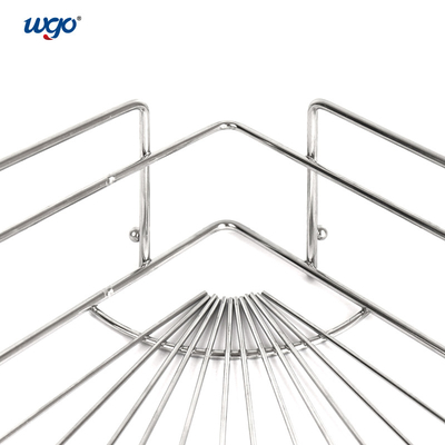 WGO che il carrello Corner Shelf No di acciaio inossidabile installa foggia l'argento necessario