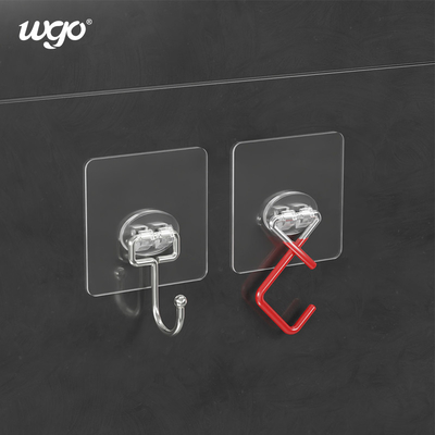 Dispositivo appiccicoso trasparente dello scaffale di Adhesive Strips Wire del carrello della doccia del fermaglio di WGO