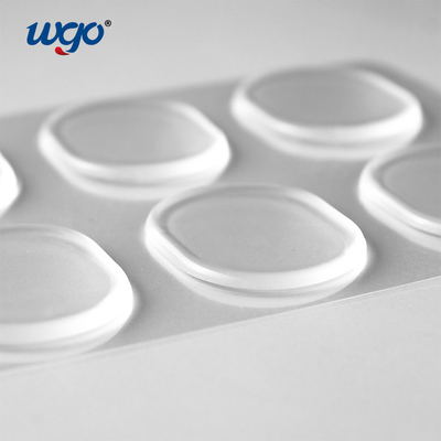 Cuscinetti appiccicosi protettivi del silicone di iso 9001 del cuscinetto di arresto adesivo 32mm della maniglia della porta