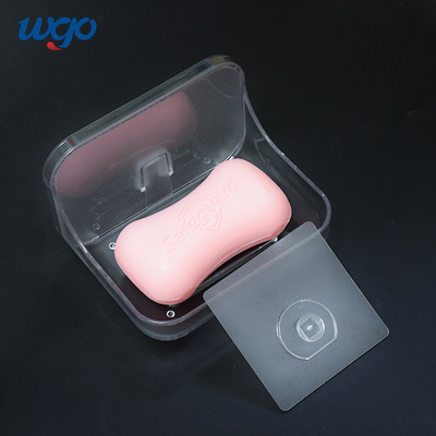 PVC dell'ANIMALE DOMESTICO libero di danno del porta-sapone di attaccatura di parete di 120mm con percolato