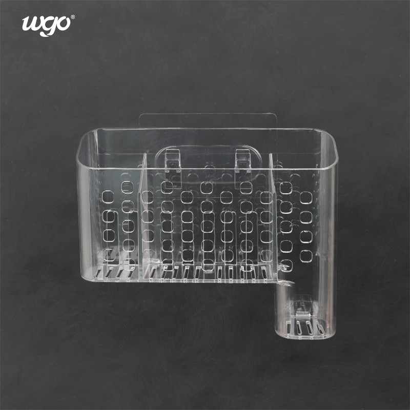 Canestro di plastica della scrivania di Holder For Kitchen del carrello del bagno del supporto libero della parete di danno