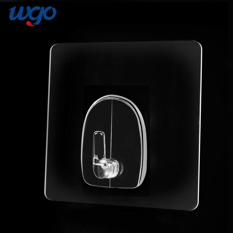 Gancio del cappotto del PC autoadesivo di WGO il chiaro resistente per il bagno d'attaccatura della cucina dell'asciugamano del cappotto impermeabilizza inossidabile