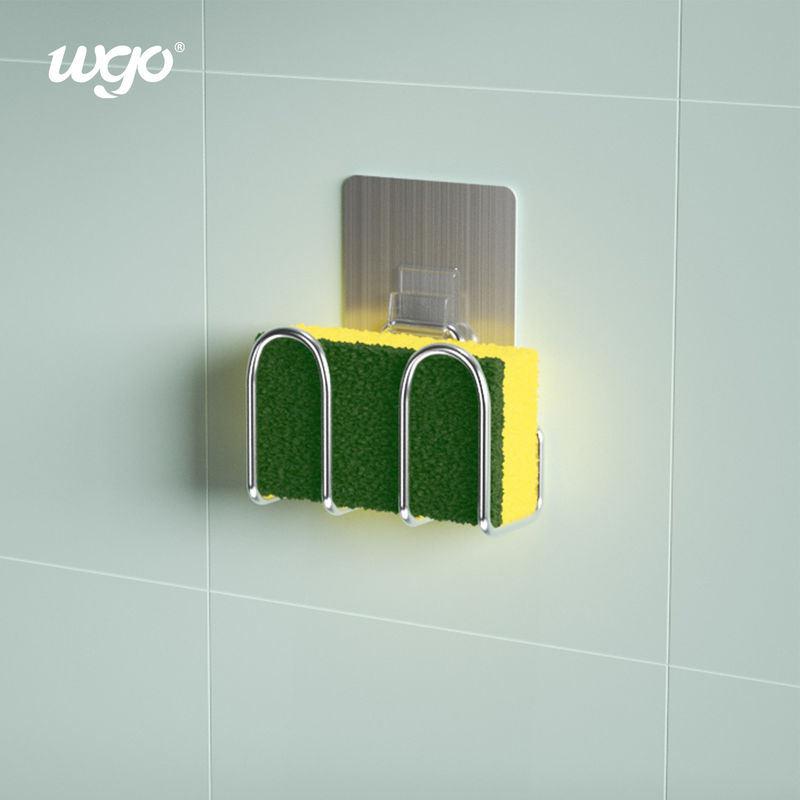 Carrello adesivo Holder 4kg del bagno della spugna del piatto SS304 che non tiene luoghi di perforazione