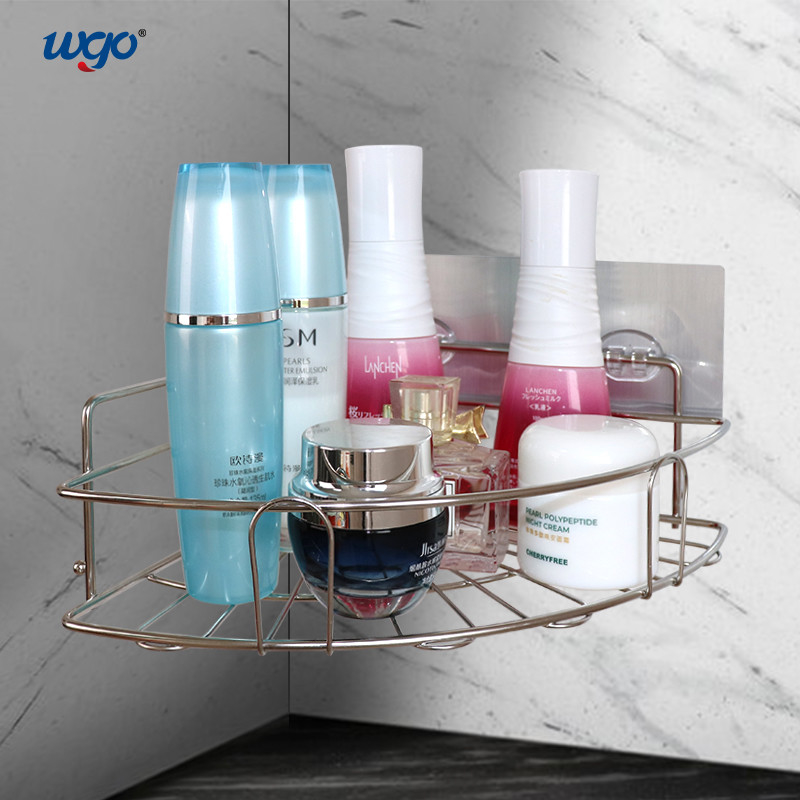 WGO che il carrello Corner Shelf No di acciaio inossidabile installa foggia l'argento necessario