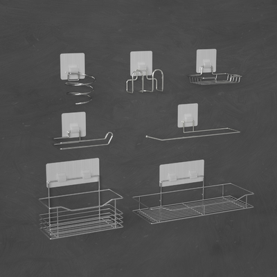 Carrello fissato al muro Damage Free della doccia di commercio di EXW del supporto del prodotto del bagno di MSDS